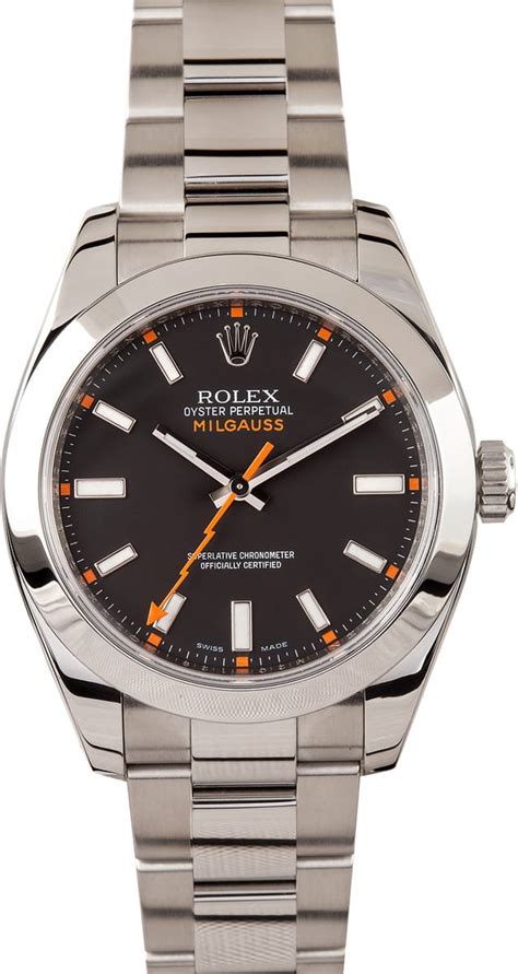 rolex milgauss 16400|rolex milgauss dark knight price.